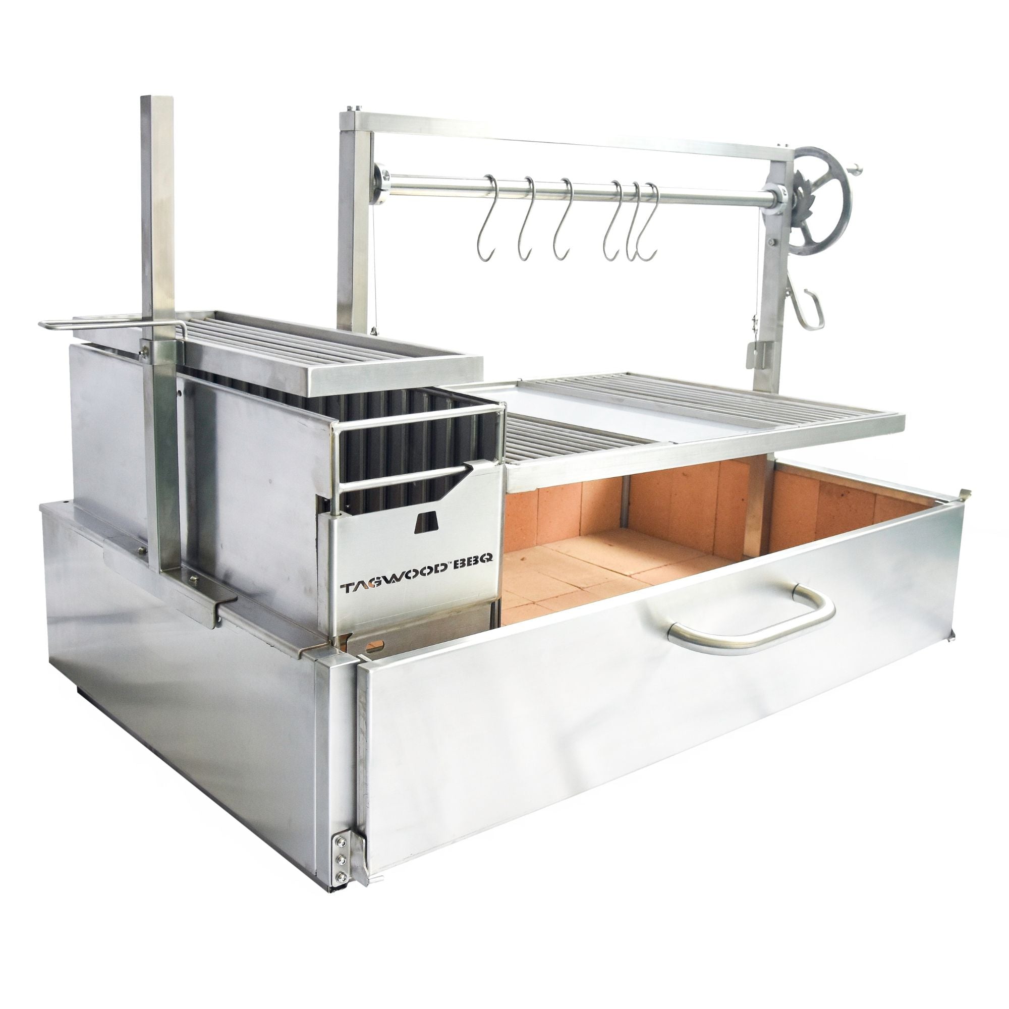 Tagwood BBQ25SS Built-In Argentine Built-in Charcoal Grill | Novaselectes