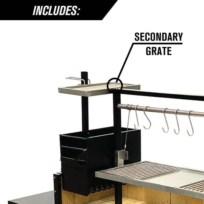 Tagwood BBQ03SI Freestanding Santa Maria Argentine Charcoal Grill | Novaselectes