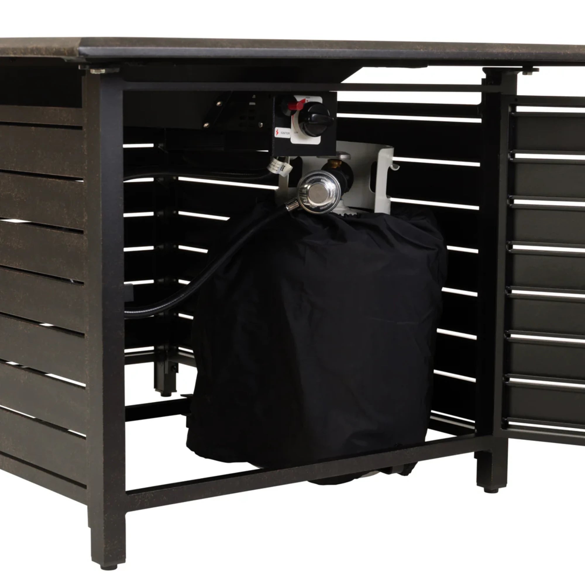 Well Traveled Living Longmont Aluminum Rectangular Propane Fire Pit | Novaselectes