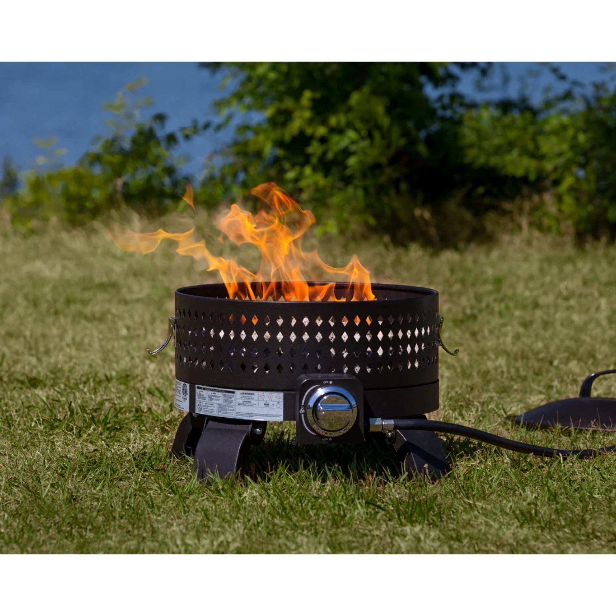Well Traveled Living Sporty Campfire Portable Gas Fire Pit | Novaselectes