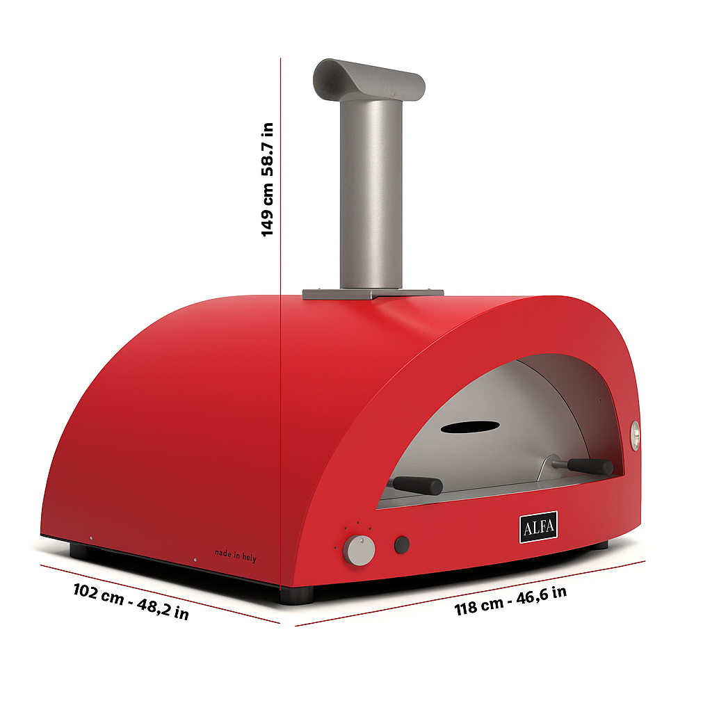 Alfa Moderno 5 Pizze Gas Oven | Novaselectes