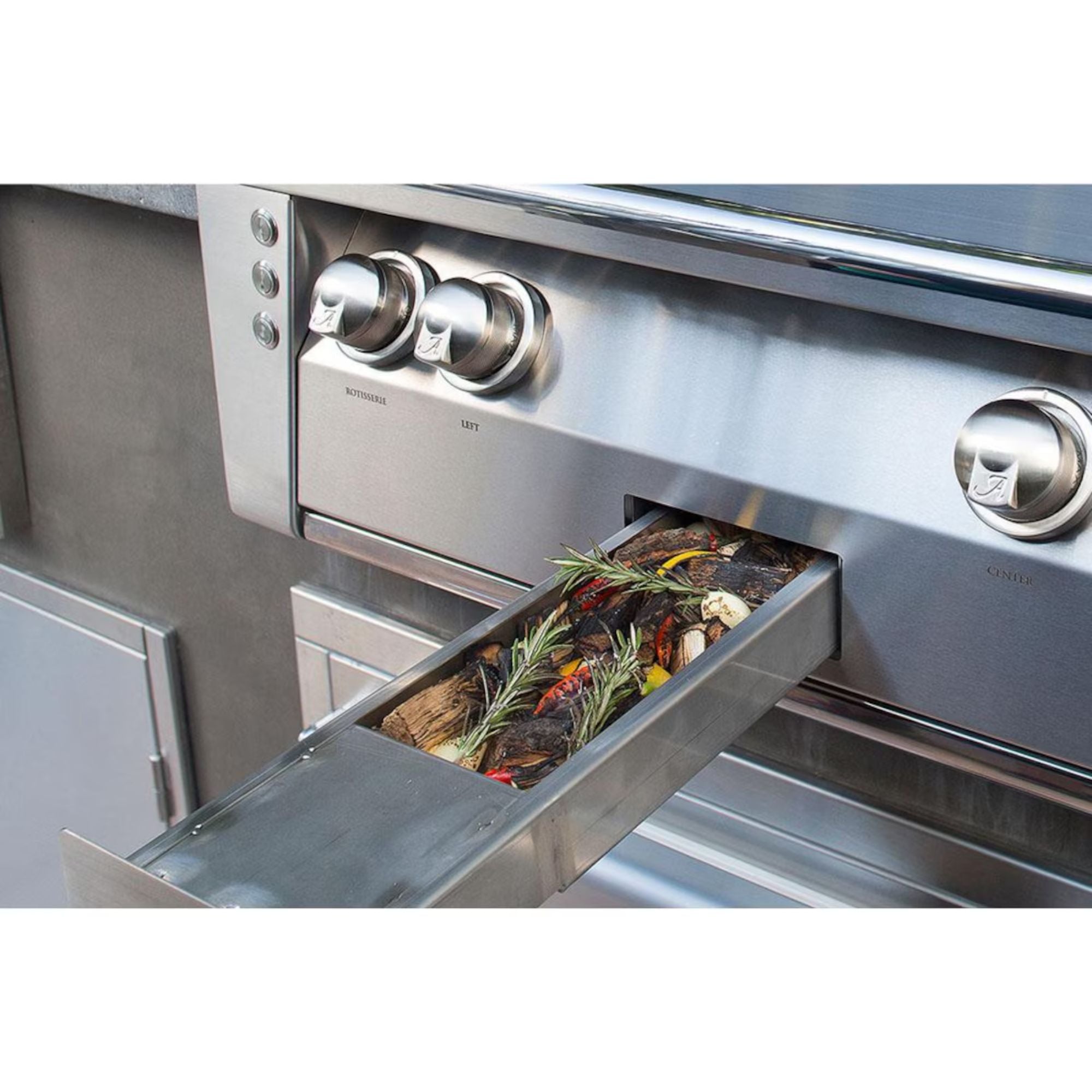 Alfresco 36-Inch Stainless Steel Freestanding Gas Grill w/ Rotisserie | Novaselectes