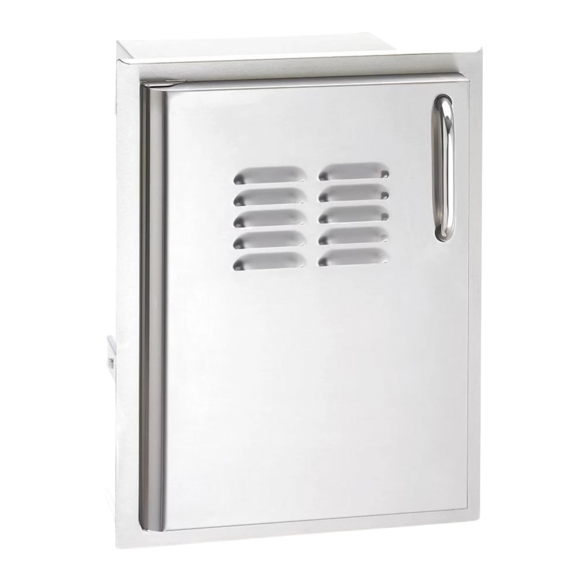 American Outdoor Grill 14 Inch Single Access Door With Tank Tray And Louvers - Vertical - Right | Novaselectes