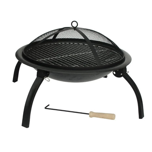 Well Traveled Living 22-Inch Folding Fire Pit | Novaselectes