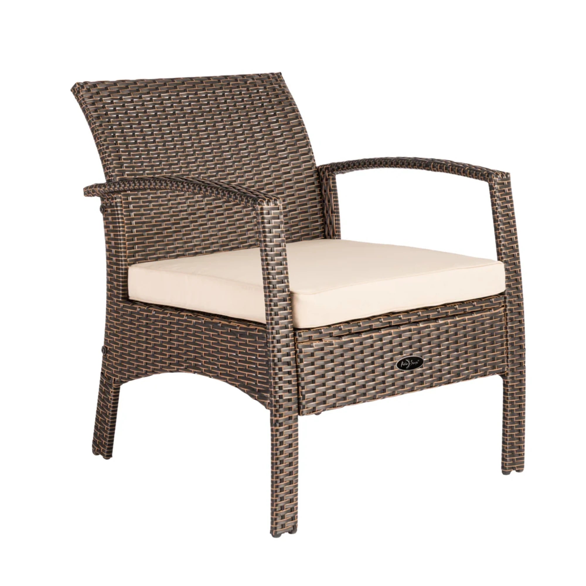 Well Traveled Living Bondi Wicker Outdoor Armchair | Novaselectes