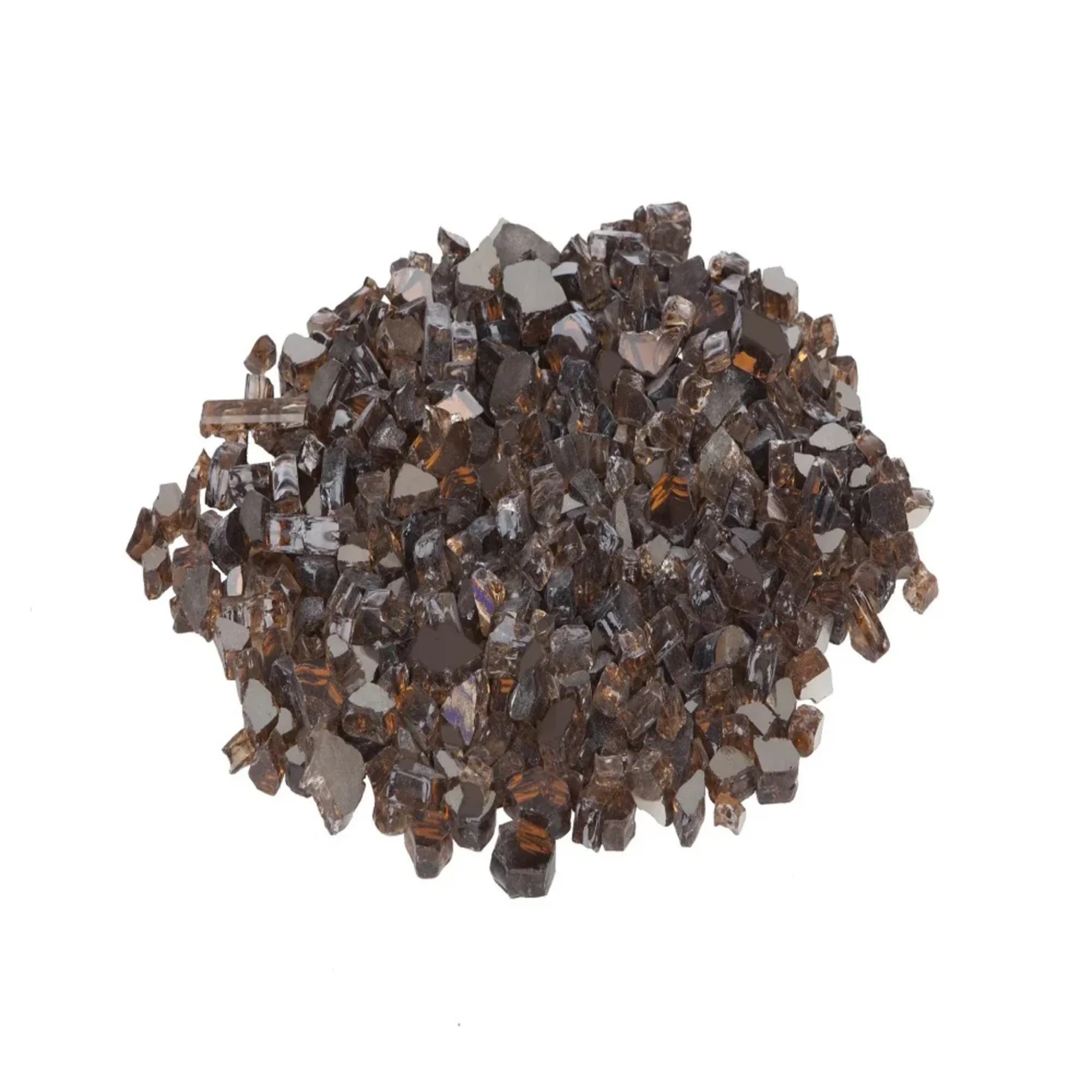 Well Traveled Living Burnt Bronze Reflective Fire Glass | Novaselectes