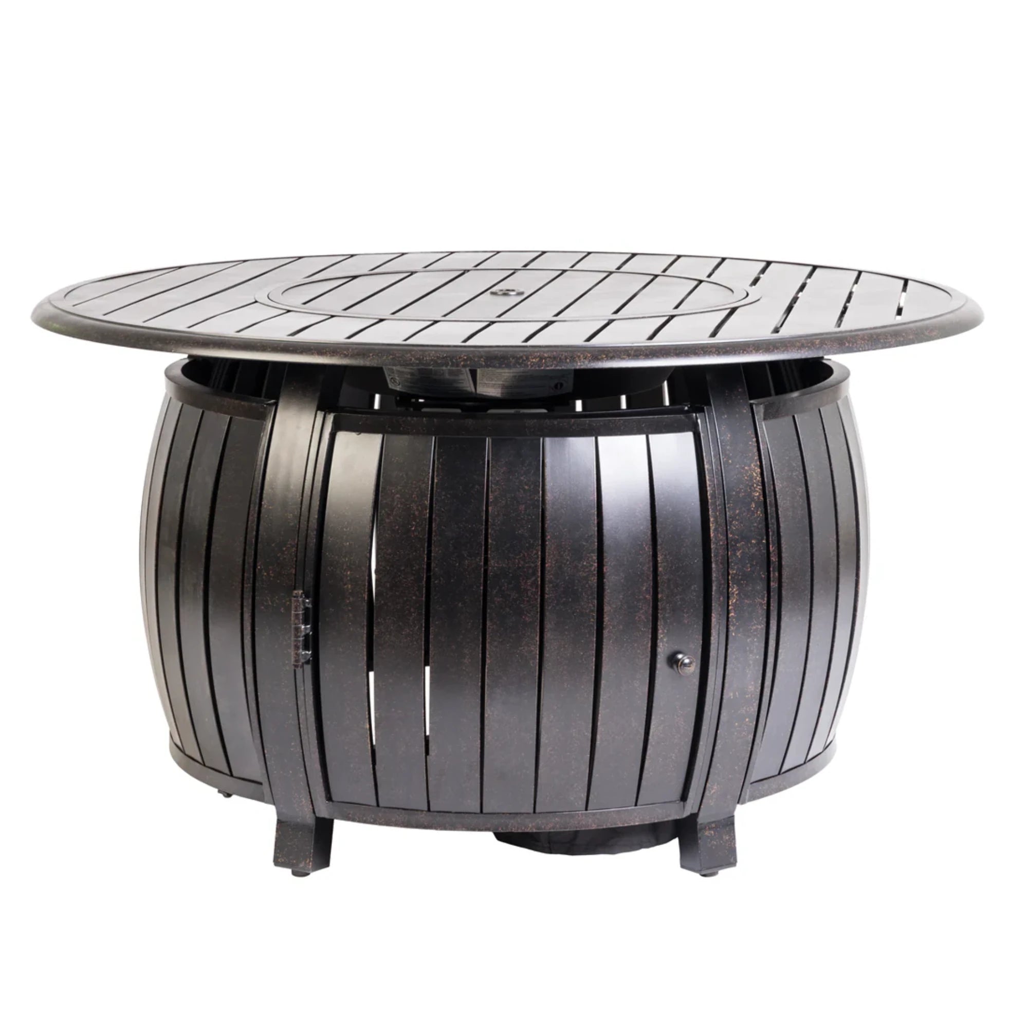 Well Traveled Living Grand Cooper Aluminum Round Propane Fire Pit | Novaselectes