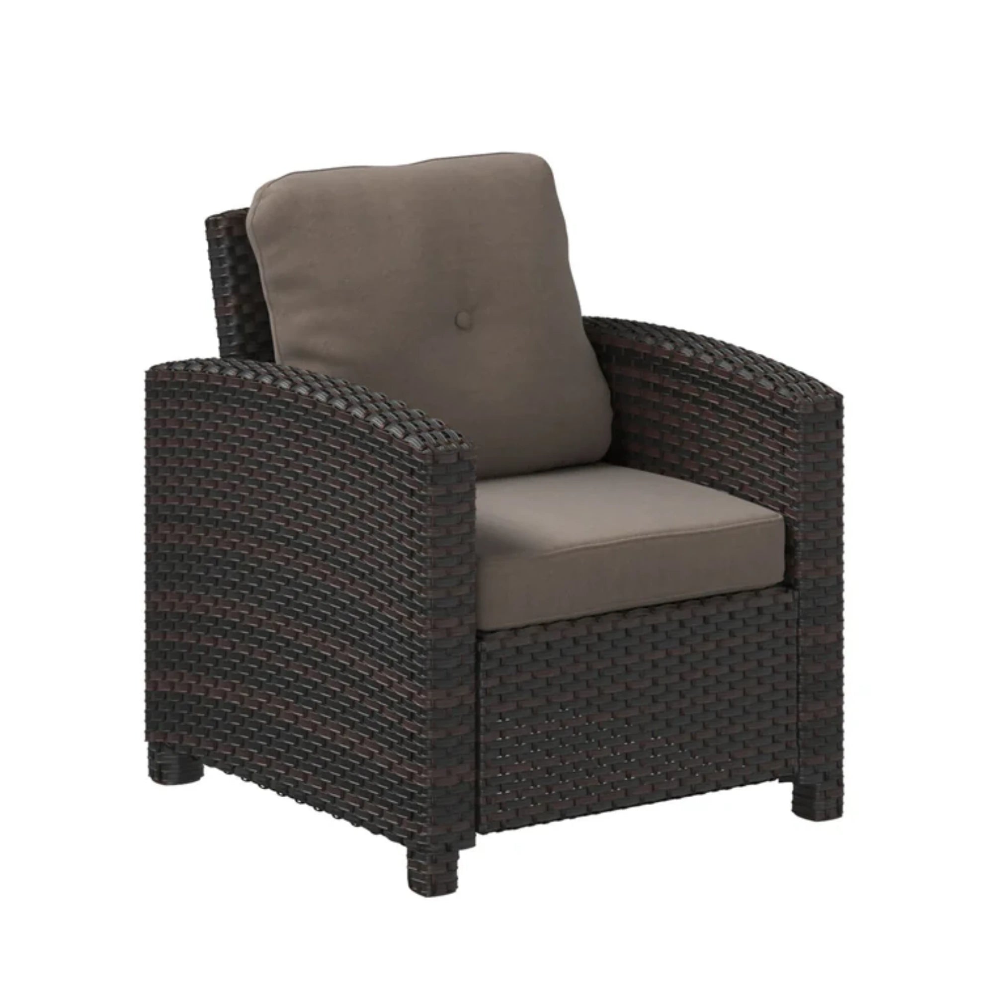 Well Traveled Living Miles Club Chair in Mocha Wicker | Novaselectes