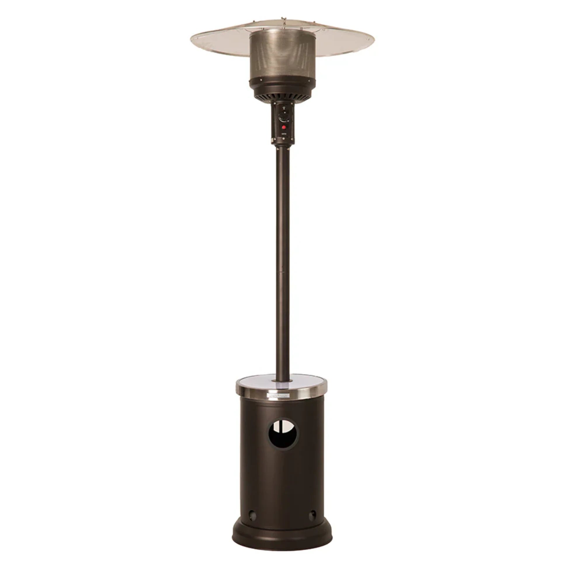 Well Traveled Living Mocha Finish Patio Heater w/ Led Table | Novaselectes