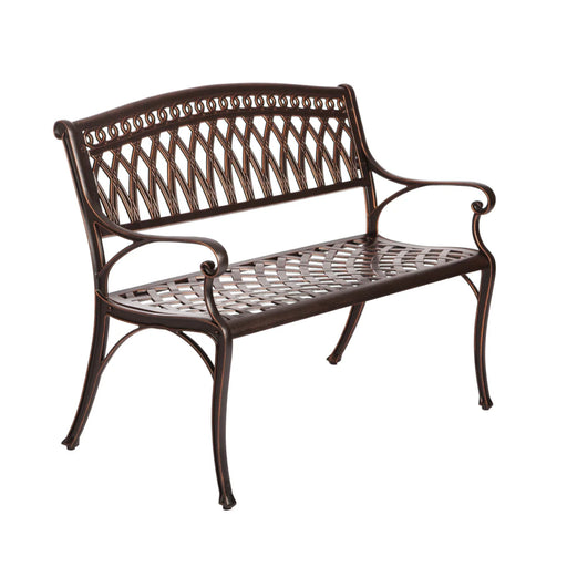 Well Traveled Living Simone Cast Aluminum Bench | Novaselectes