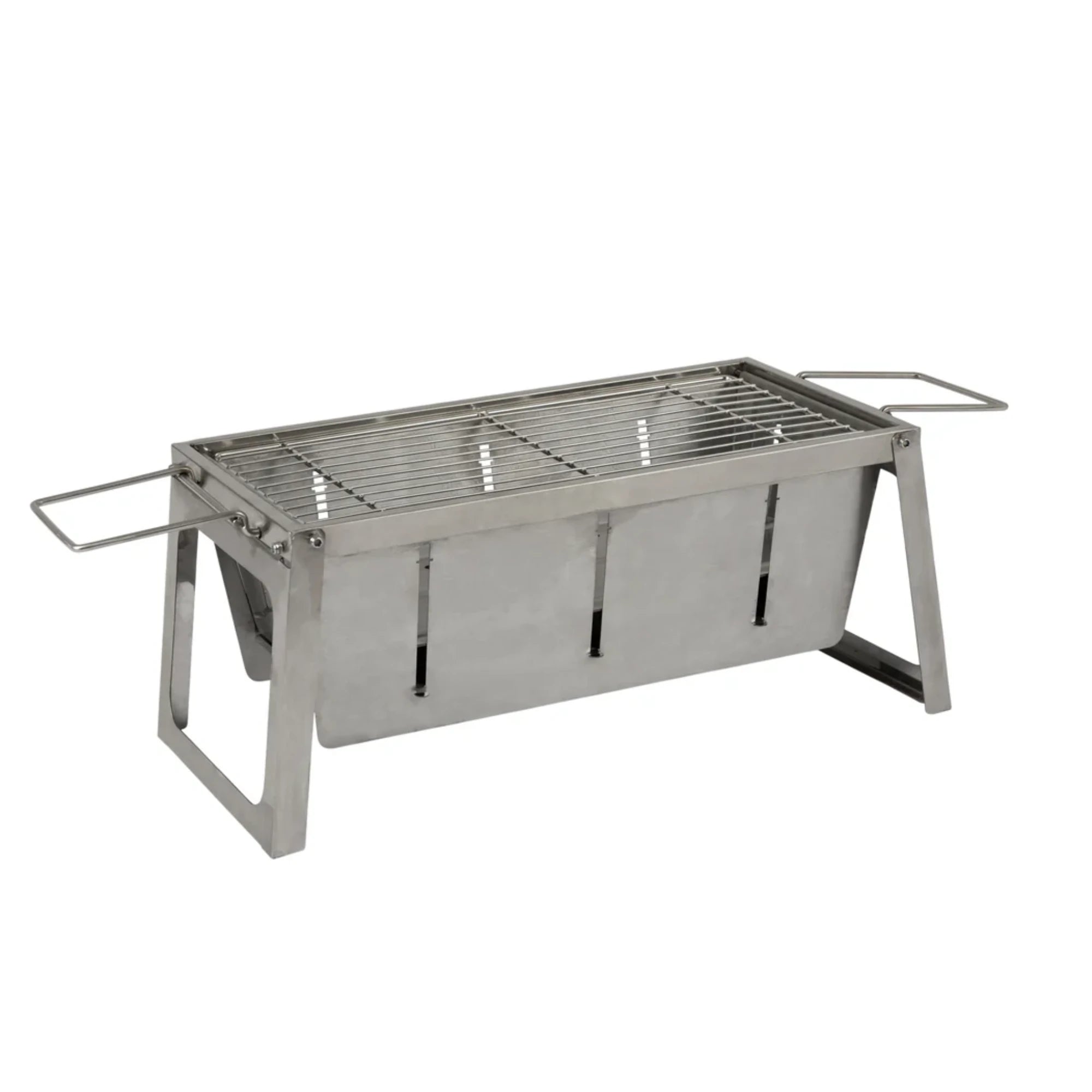 Well Traveled Living Stainless Steel Foldaway Charcoal Grill | Novaselectes
