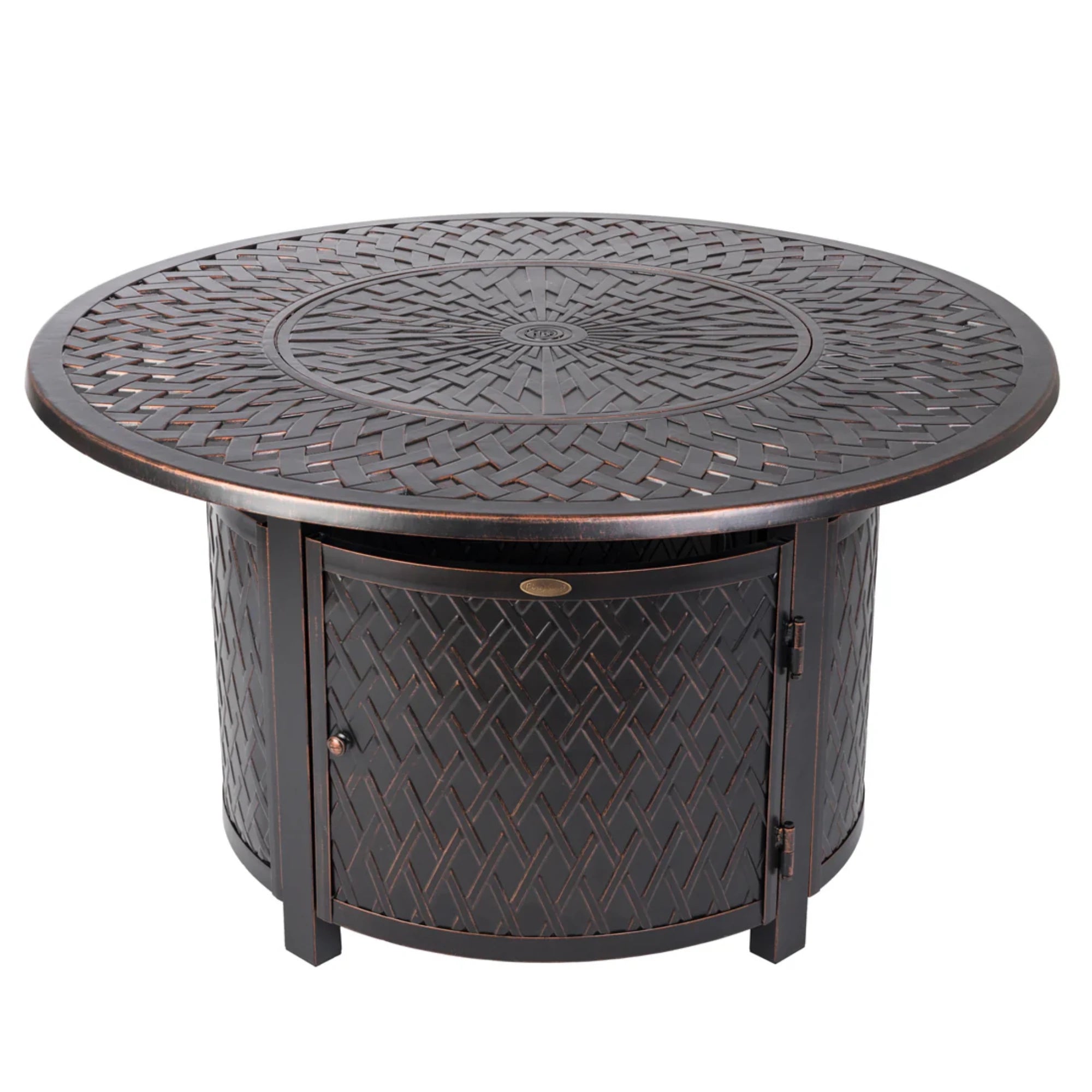 Well Traveled Living Verona Aluminum Round Propane Fire Pit | Novaselectes