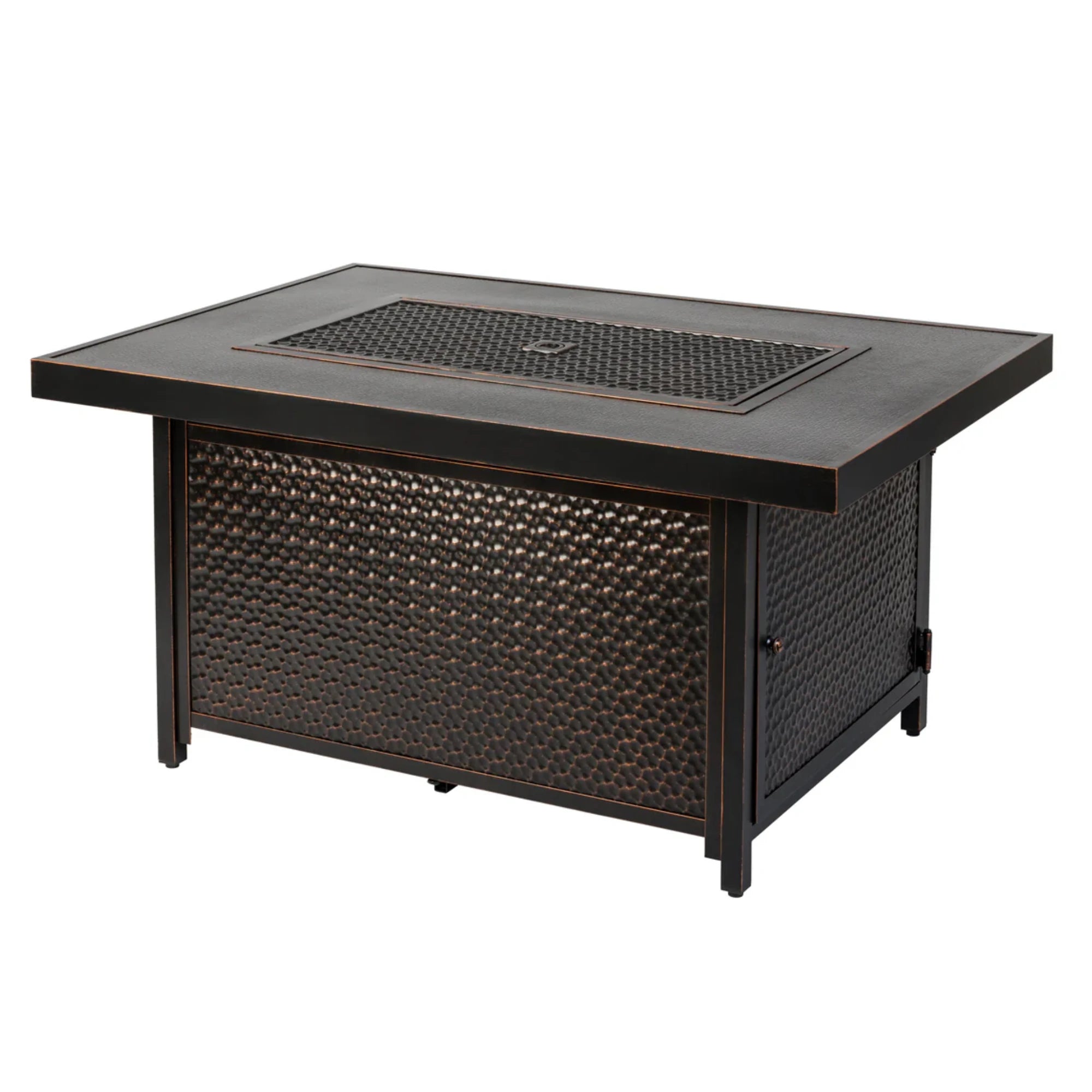 Well Traveled Living Weyland Rectangle Aluminum Propane Fire Pit | Novaselectes