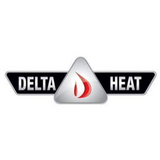 Logo of Delta Heat, a high-end brand offering sleek and durable outdoor kitchen appliances.