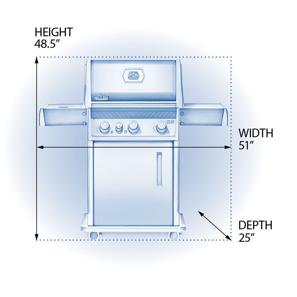 Napoleon F425DSBPGT-ECP Freestyle 425 SB with Range Side Burner