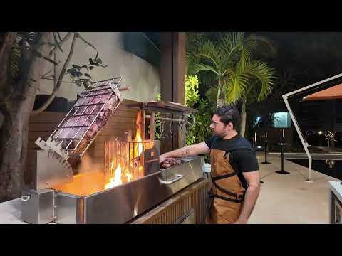 Tagwood BBQ08SS Argentine Santa Maria Wood Fire & Charcoal Gaucho Grill | Novaselectes