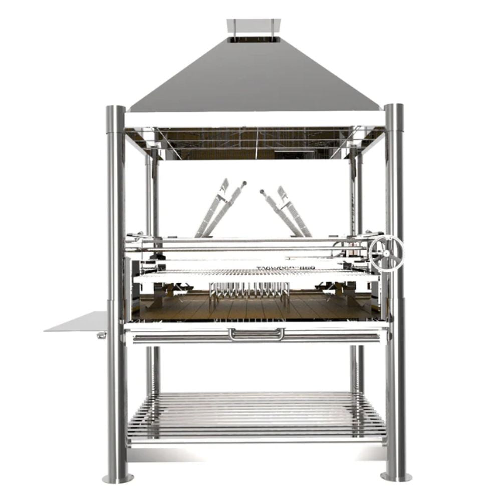 Tagwood BBQ22SS Argentine Wood Fire & Charcoal Freestanding Grill - "The Larger Beast" | Novaselectes