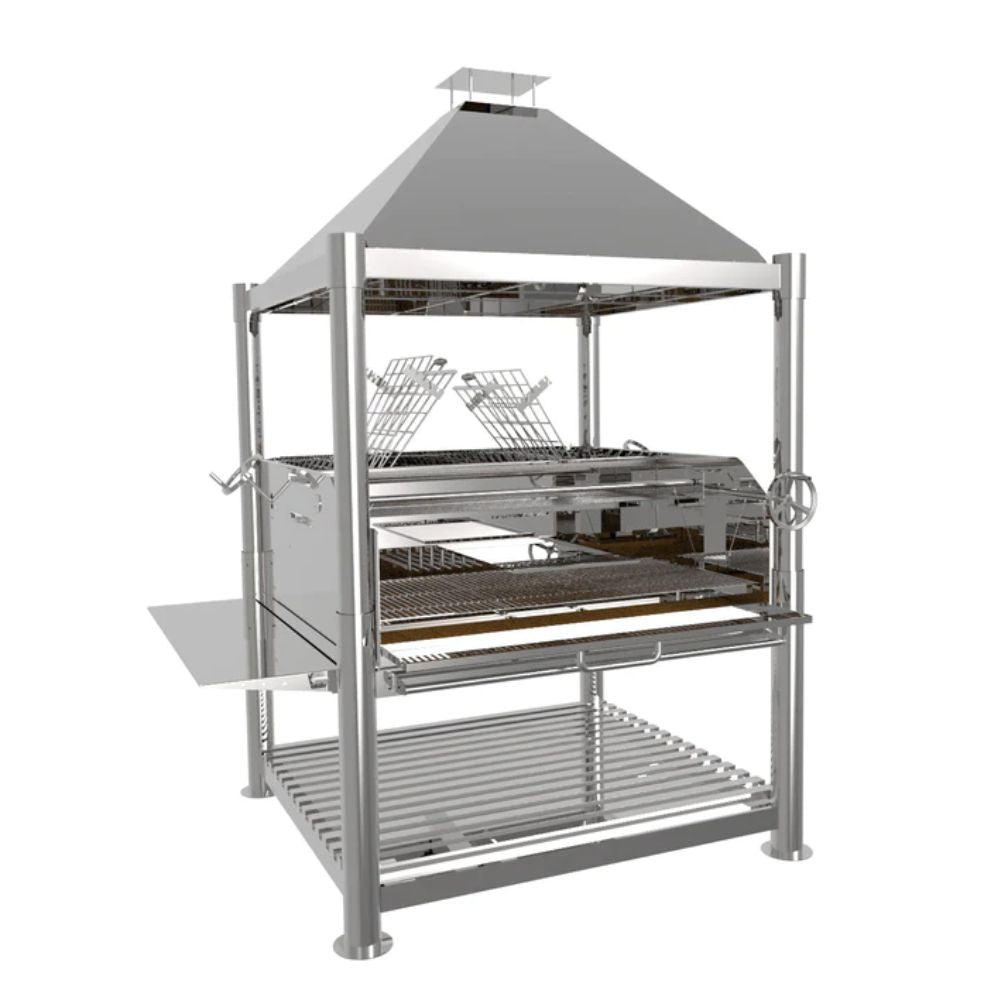 Tagwood BBQ22SS Argentine Wood Fire & Charcoal Freestanding Grill - "The Larger Beast" | Novaselectes