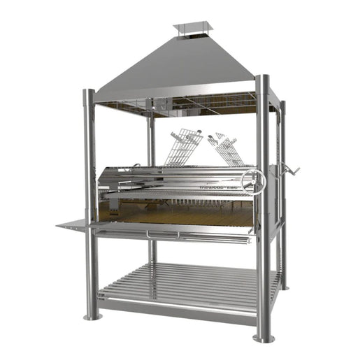 Tagwood BBQ22SS Argentine Wood Fire & Charcoal Freestanding Grill - "The Larger Beast" | Novaselectes