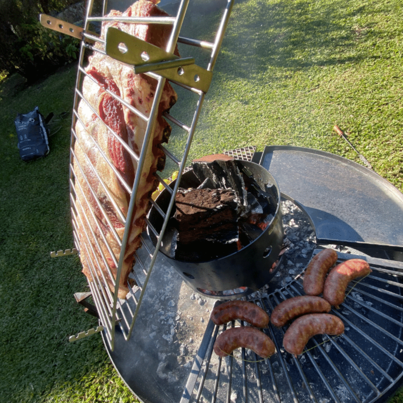 FIREPIT 37'' COMPLETE EDITION OPEN FIRE GRILL FOR BBQ Novaselectes