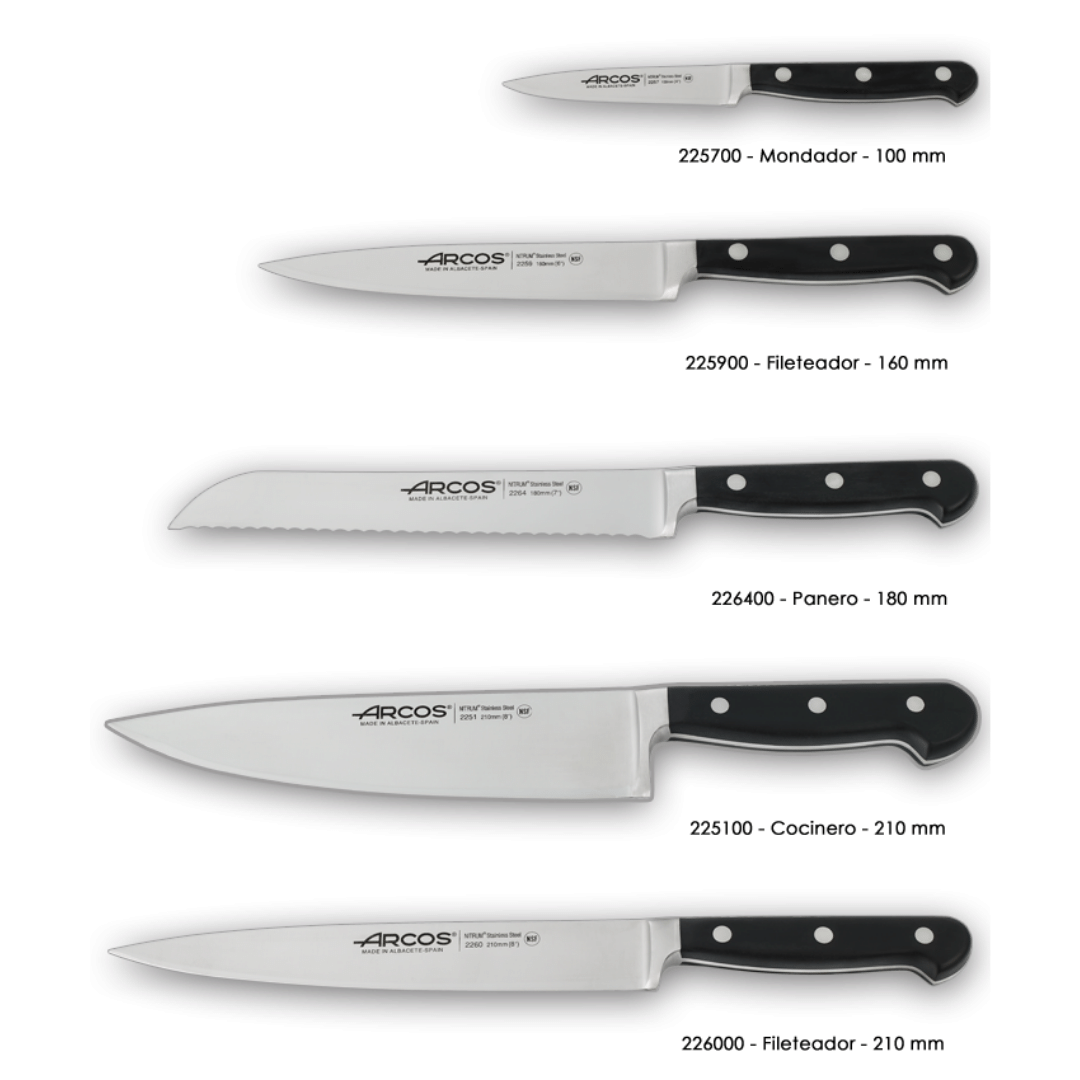 Arcos Opera Series 5pcs. Block Knife Set
