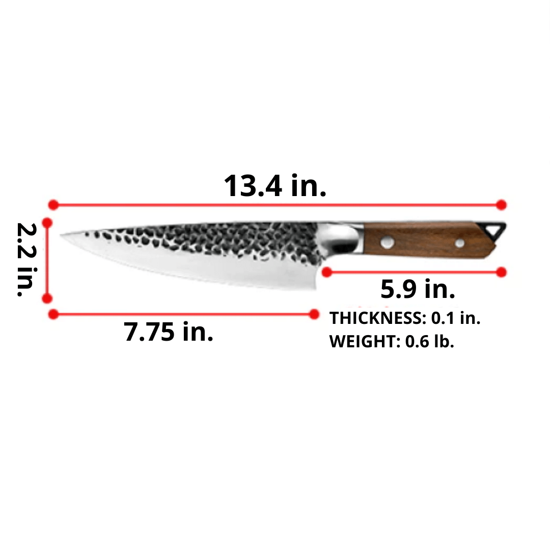 CHEF KNIFE SANTOKU NAKIRI 8''