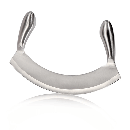 8.5'' STAINLESS STEEL MEZZALUNA KNIFE PIZZA CUTTER Novaselectes